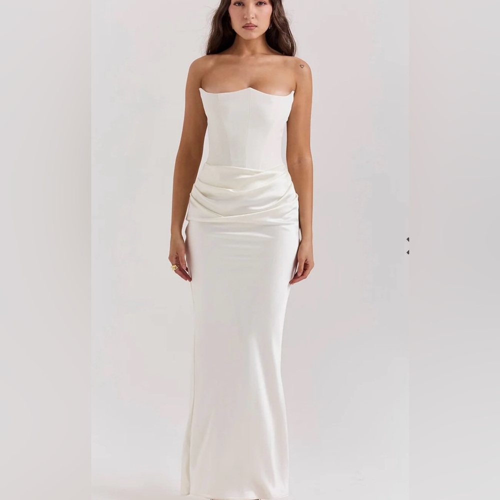 Elegant White Evening Gown
